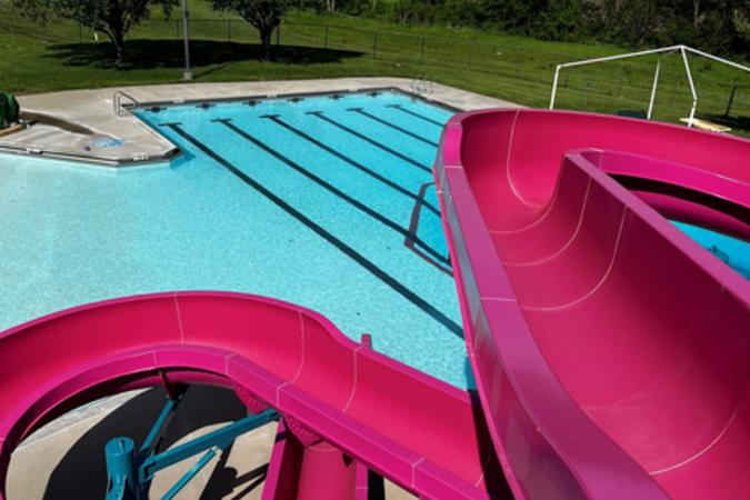 View from top of slide